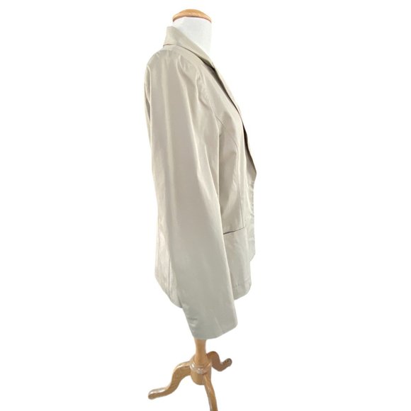 Elie Tahari Embroider Preppy Blazer Tan Neutral Professional Business Office-14 - Picture 8 of 16